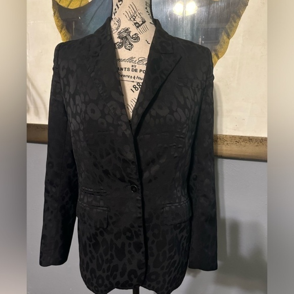 The Kooples cheetah print blazer.